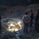 Proses evakuasi korban longsor di lokasi PETI Nasalane, Desa Lobu, Kecamatan Moutong, Parigi Moutong, menggunakan alat berat