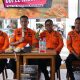 Kepala Kantor Basarnas Palu menyampaikan rilis Operasi SAR 2025 dalam Coffee Morning bersama media di Kota Palu.
