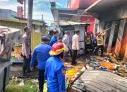Lapak Kosong Terbakar di Jalur Trans Sulawesi Parigi, Api Nyaris Jalar ke Gudang Warga