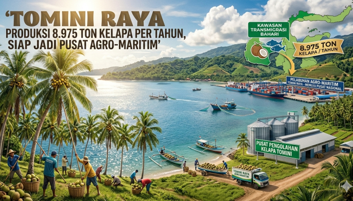 Tomini Raya Produksi 8.975 Ton Kelapa per Tahun, Siap Jadi Pusat Agro-Maritim