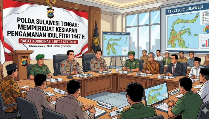 Polda Sulteng Perkuat Kesiapan Pengamanan Idul Fitri 2026