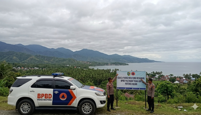 Cuaca Parigi Moutong Berawan, BPBD Pastikan Tidak Ada Potensi Hujan