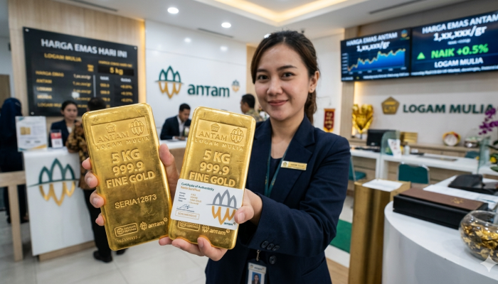 Harga Emas Antam, UBS dan Galeri24 di Pegadaian, Sabtu 9 Mei 2026