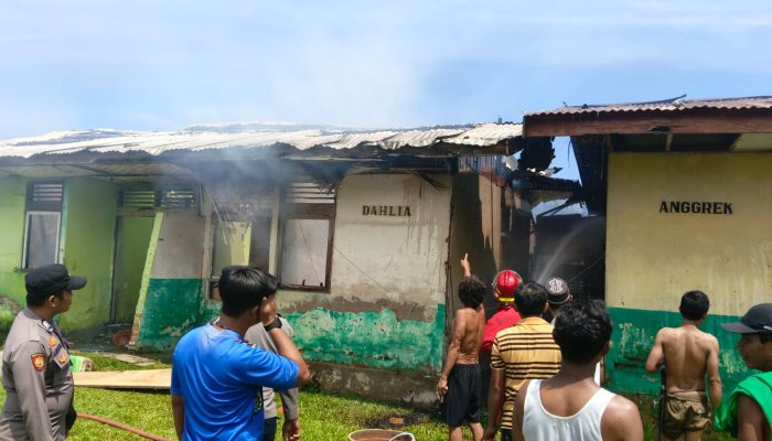 Dua Rumah Dinas Guru Terbakar di Moutong, Polisi Duga Korsleting Listrik
