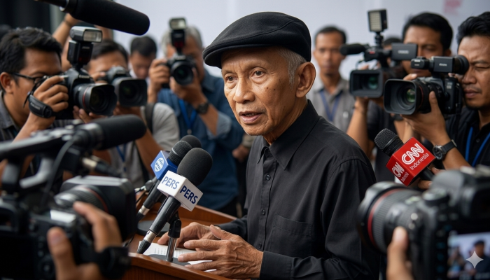 Amien Rais Tak Mau Cabut Pernyataan Meski Disebut Fitnah oleh Komdigi