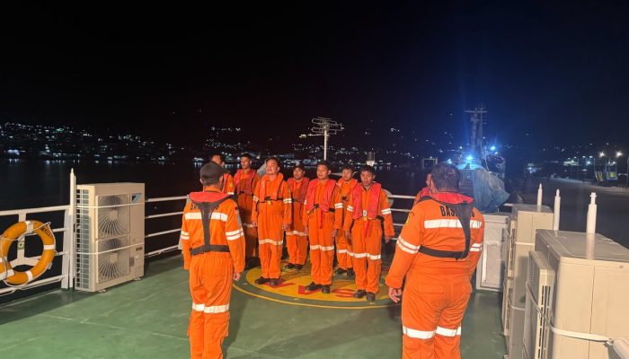 Basarnas Palu Kerahkan KN SAR Bhisma Cari KM Jolor Mati Mesin di Perairan Taliabu