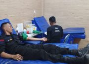 Satbrimob Polda Sulteng Donor Darah di PMI, Bantu Penuhi Kebutuhan Stok Darah Masyarakat