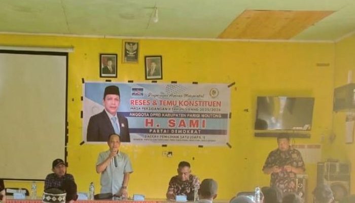 Anggota DPRD Parigi Moutong H Sami Dengarkan Aspirasi Petani di Parigi Barat