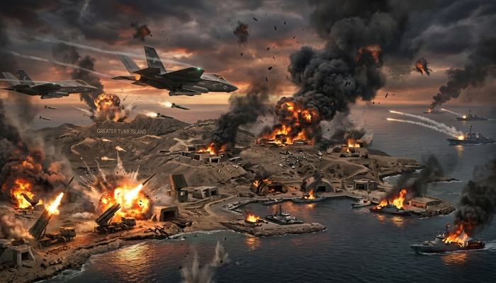 AS Bombardir Pulau Iran, Targetkan Basis Rudal Hormuz