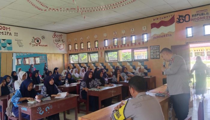 Polsubsektor Parigi Utara Edukasi Siswa Baru, Tekankan Bahaya Narkoba dan Kekerasan