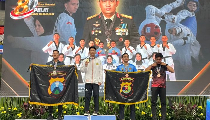 Personel Polda Sulteng Borong Tiga Emas Kapolri Cup