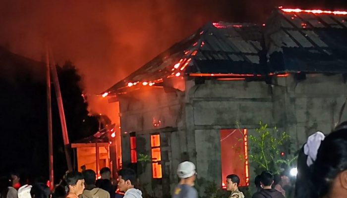Dua Rumah Terbakar di Parigi Moutong, Diduga Akibat Gas dan Korsleting