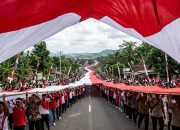 Komunitas Pencinta Alam Gelar Kirab Merah Putih 17 Km