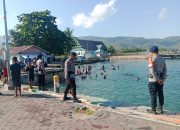 Brimob Patroli SAR di Dermaga Tanjung Batu