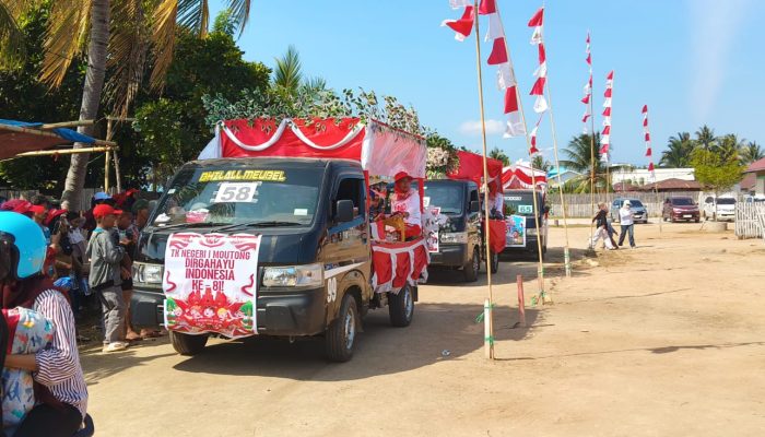 54 Mobil Hias PAUD Meriahkan Pawai Kemerdekaan di Moutong