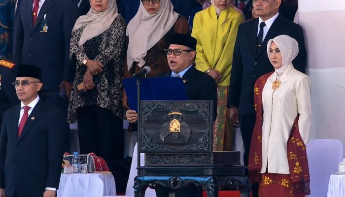 Arus Abdul Karim Bacakan Teks Proklamasi HUT RI ke-81