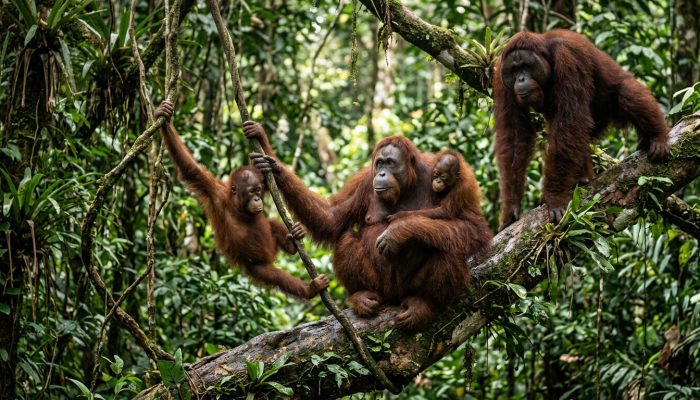 Lima Bayi Orangutan Ditemukan di Hutan India