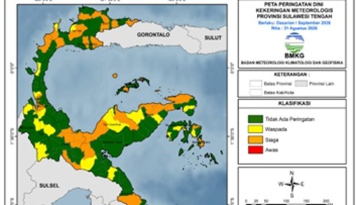 Enam Daerah Sulteng Masuk Siaga Kekeringan